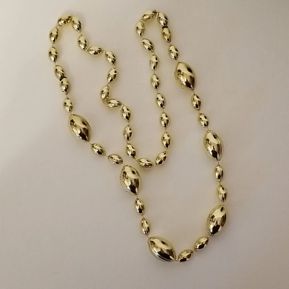 Gold Novelty Football Necklace